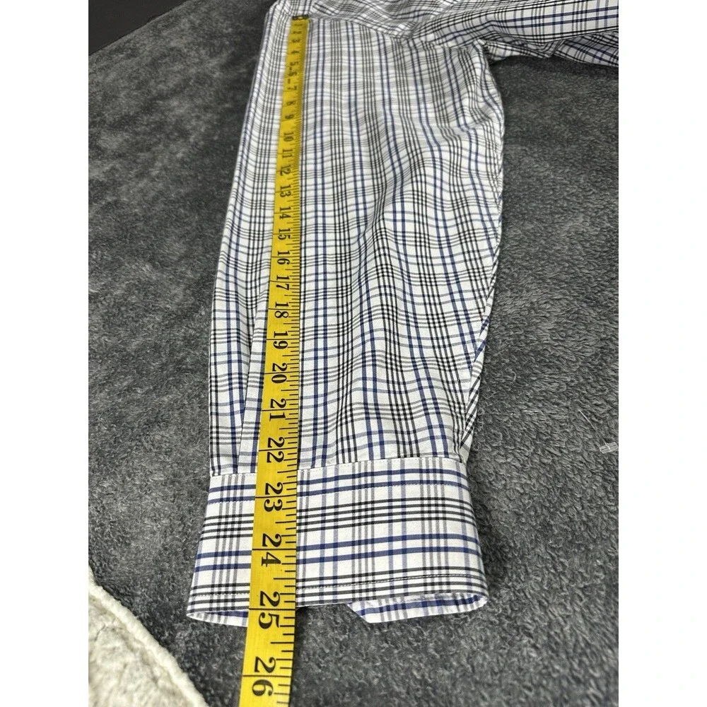 Nautica Men's XL Long Sleeve Button Up Plaid Shirt - Wrinkle Resistant